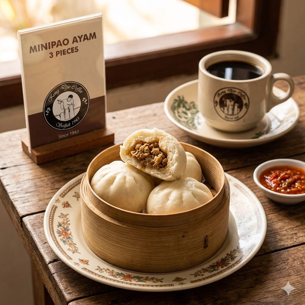 Minipao Ayam 3 Pieces Kedai Kopi Kong Djie